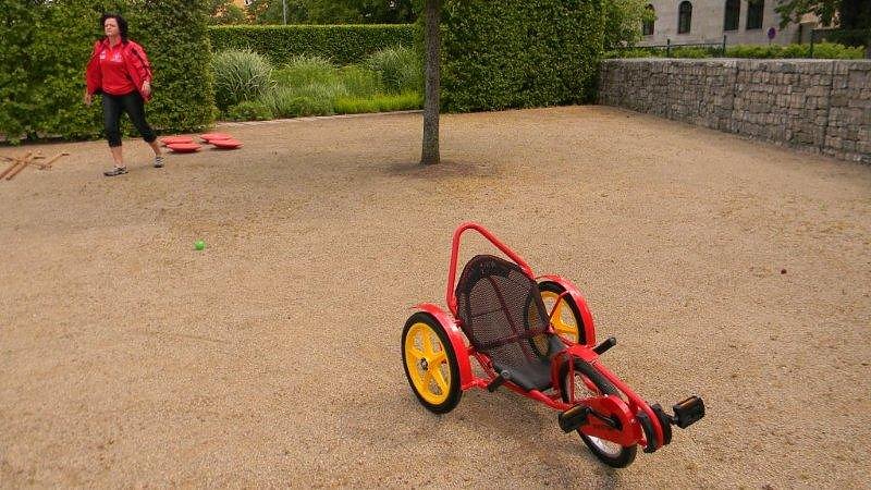 Sportliche Kinder auf dem Petersberg