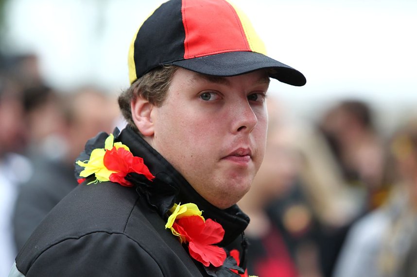 Spannung vor dem Spiel