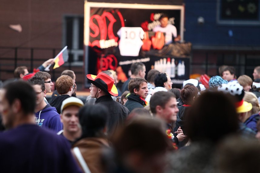 Spannung vor dem Spiel