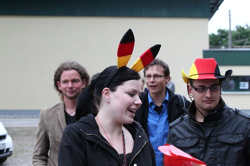 Spannung vor dem Spiel