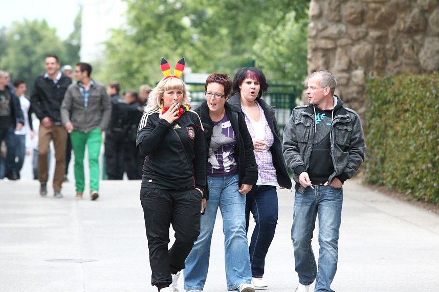 Spannung vor dem Spiel