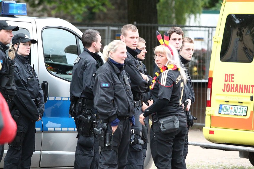 Spannung vor dem Spiel