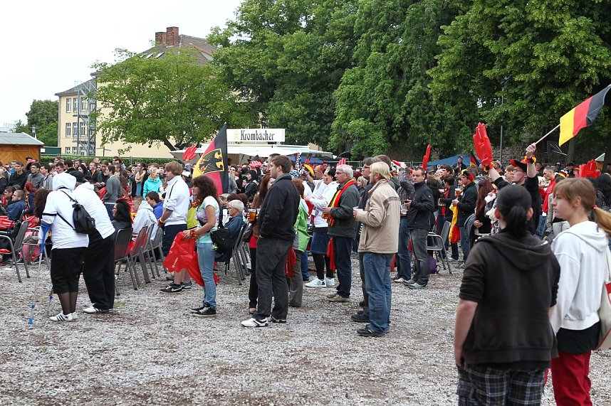 Spannung vor dem Spiel
