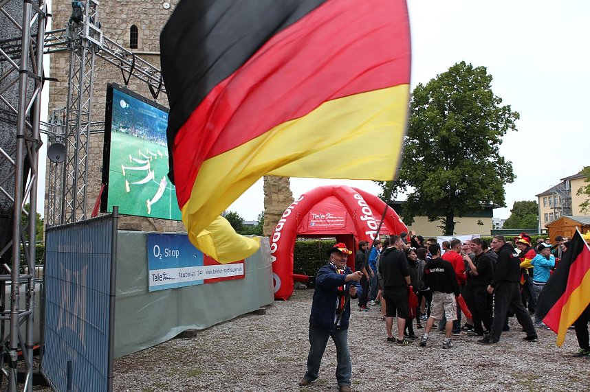 Spannung vor dem Spiel