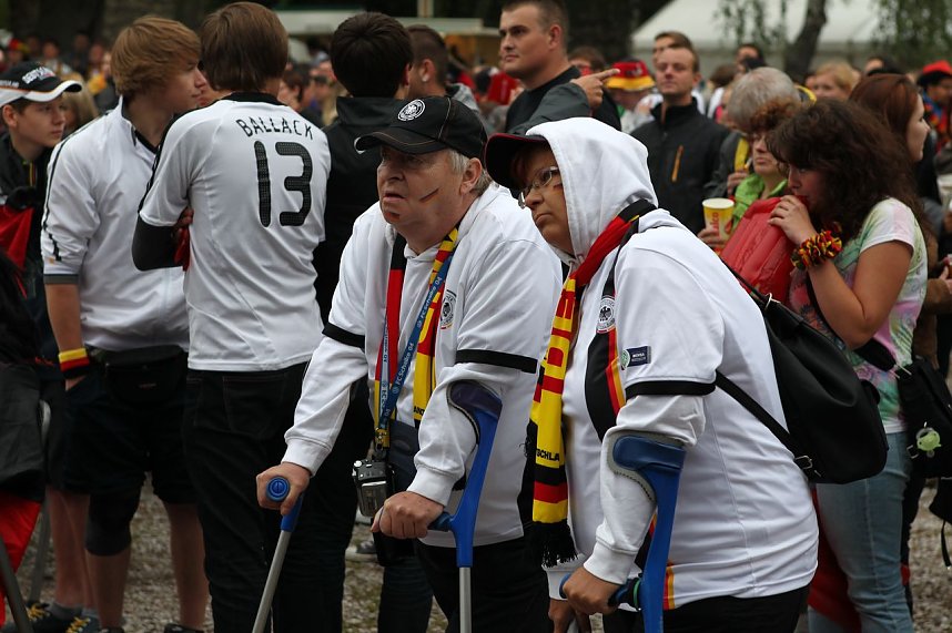 Spannung vor dem Spiel