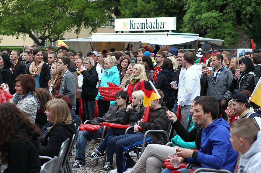 Spannung vor dem Spiel