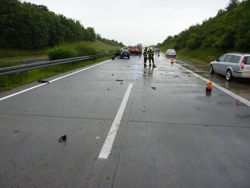 Crash auf der Autobahn