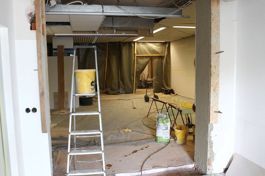 Baustelle: Blick hinein