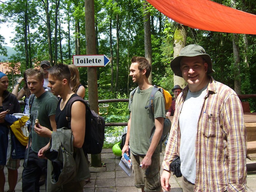 Universit&auml;rer Besuch an der Langen Wand