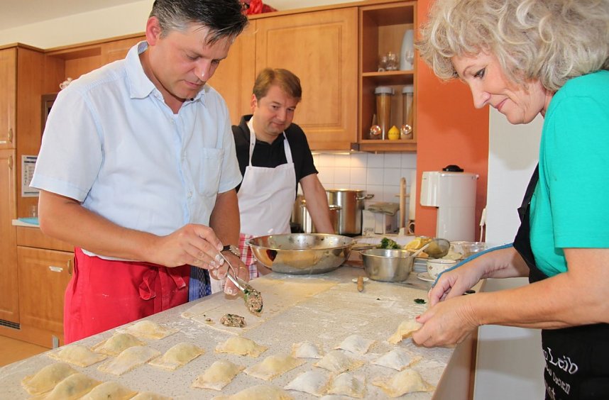 Gemeinsam gekocht: Landr&auml;tin und Intendant