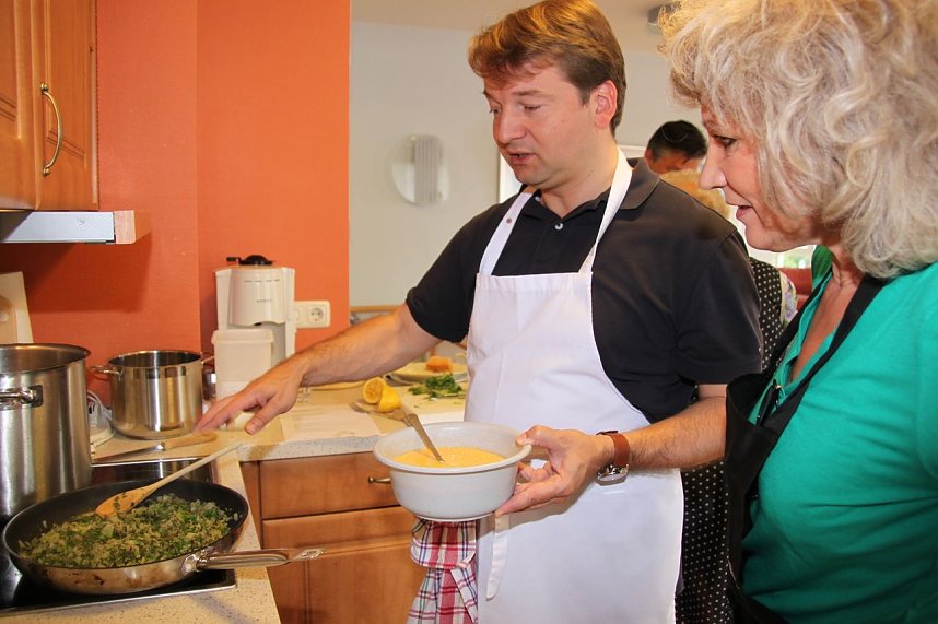 Gemeinsam gekocht: Landr&auml;tin und Intendant