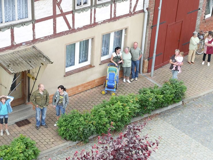 Beringung der Jungst&ouml;rche in G&ouml;rsbach - Beobachter