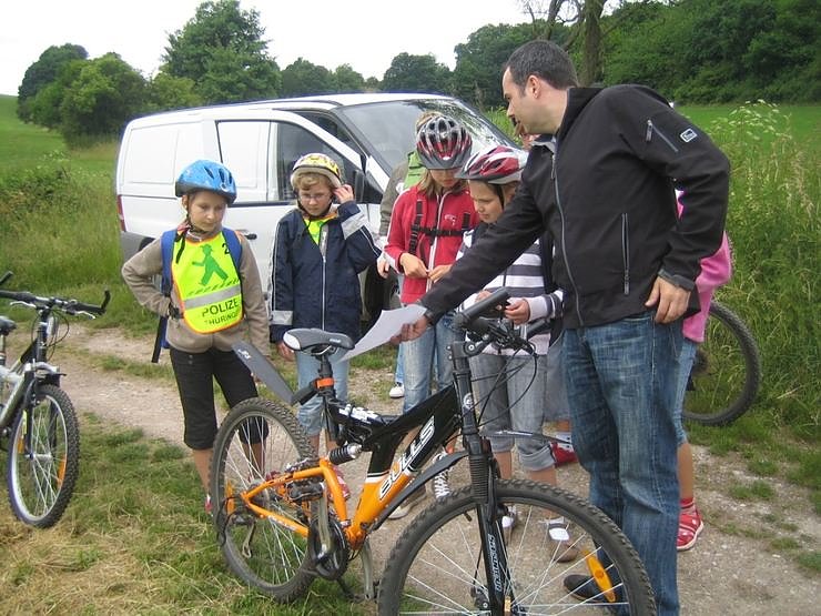 Praxistest f&uuml;r junge Radler
