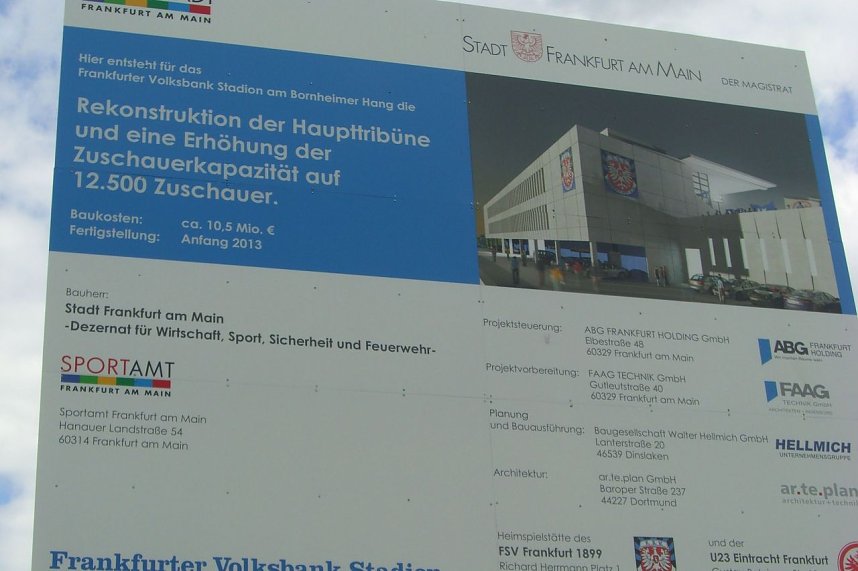 Stadionumbau in Frankfurt