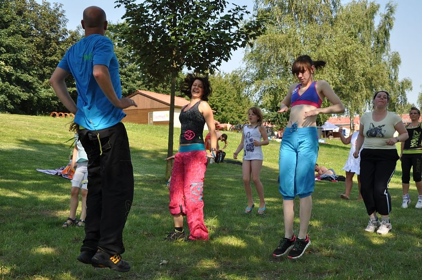 Zumba am Kiesschacht