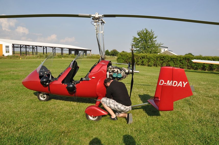 Rundflug und Ballonstart