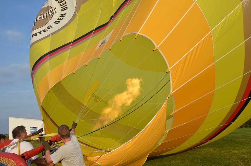 Rundflug und Ballonstart