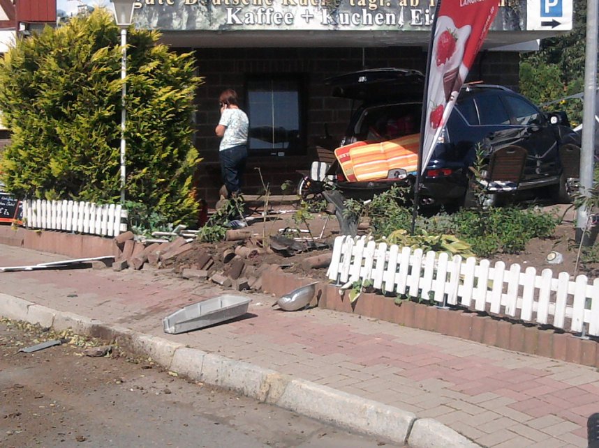 Voll auf die Terasse