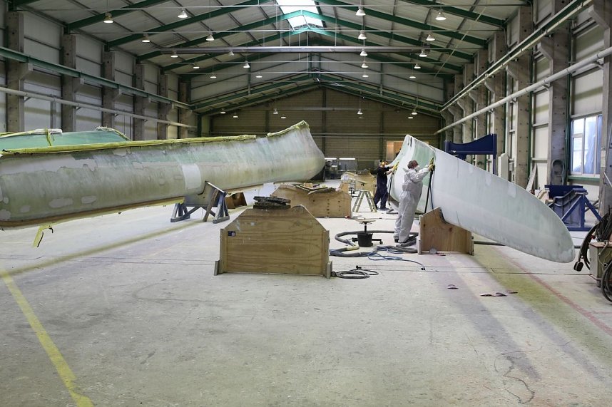 50 Meter lang sind die Rotorbl&auml;tter