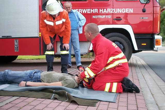 Training f&uuml;r die Feuerwehr