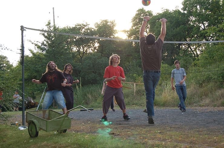Spielplatzfest auf Spielplatz
