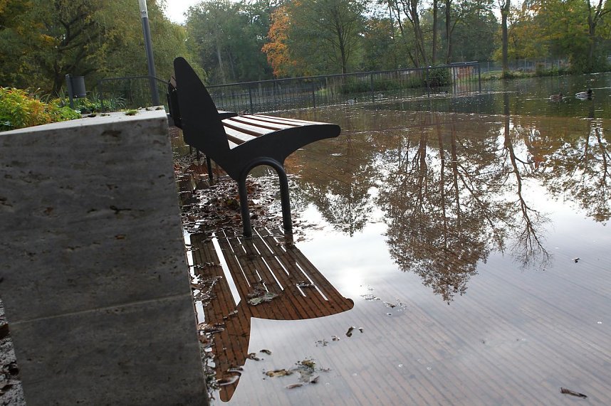 Steg unter im Stadtpark