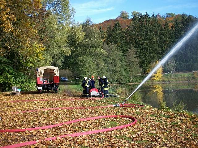 Wasserspiele der Feuerwehr