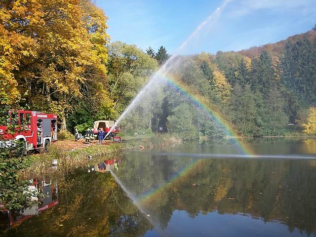 Wasserspiele der Feuerwehr