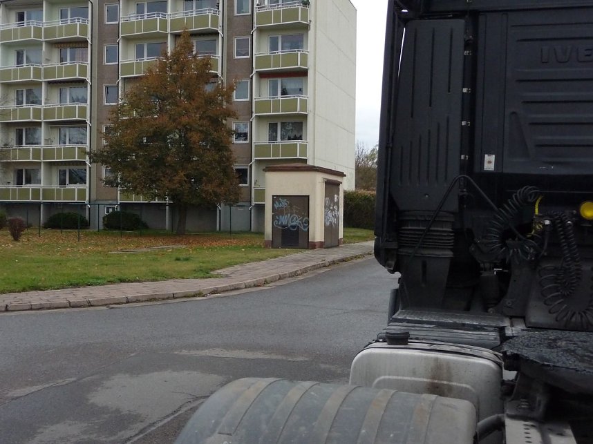 Abgestellt im Wohngebiet