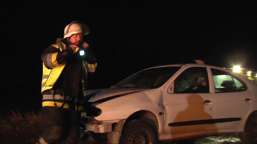 Einsatz entlang der neuen Strecke