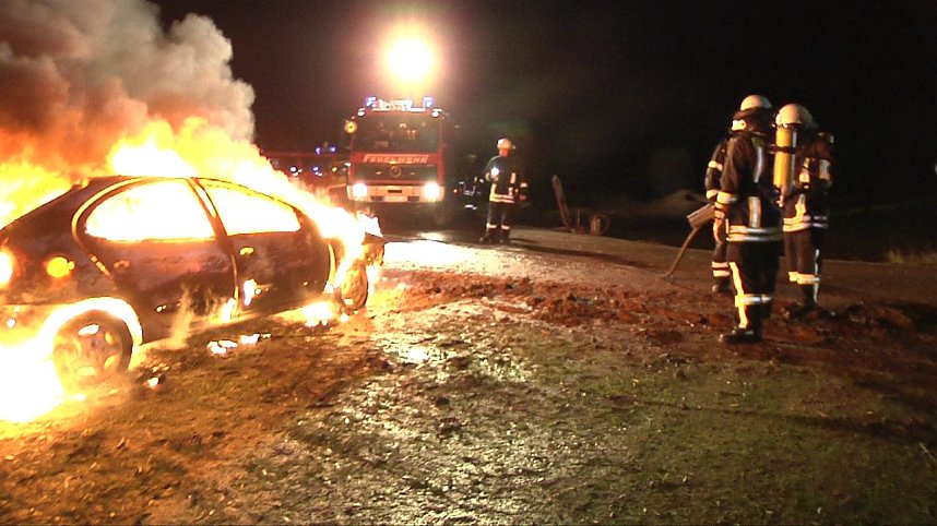 Einsatz entlang der neuen Strecke