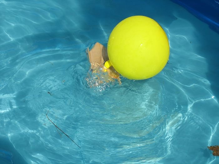 Die eben gebauten Boote wurden selbstverst&auml;ndlich sofort ausprobiert