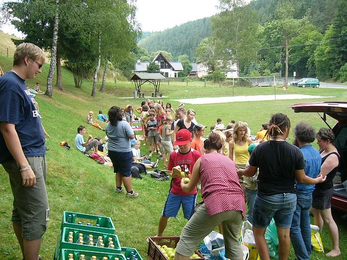 Mittagessen im Waldbad