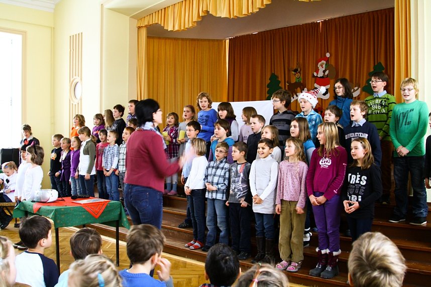 Grundsch&uuml;ler f&uuml;hrten Programm auf