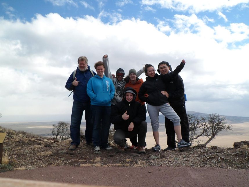 Wandern auf einem Vukan