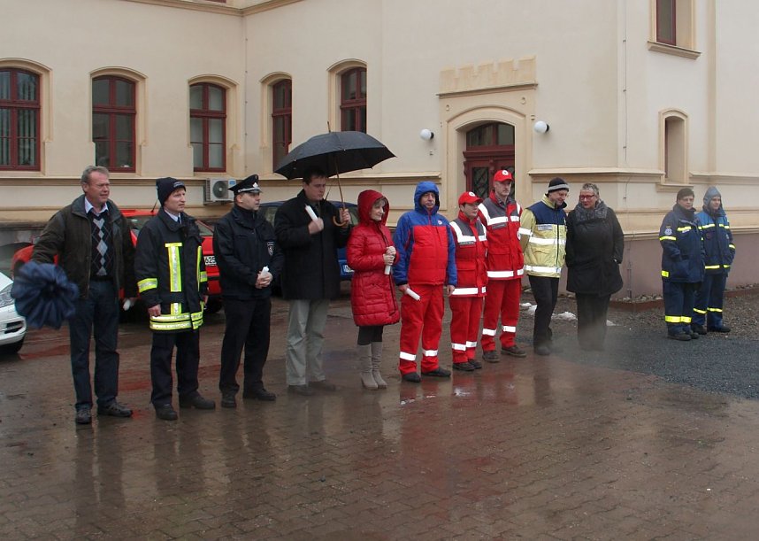 Friedenslicht wird verteilt