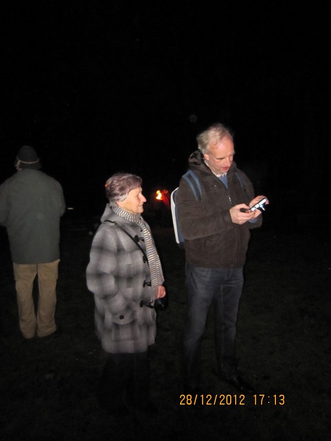 Mit Fackeln unterwegs