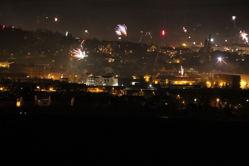 Feuerwerk &uuml;ber Nordhausen