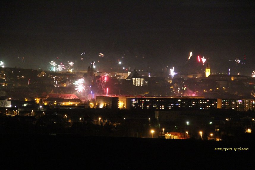 Feuerwerk &uuml;ber Nordhausen