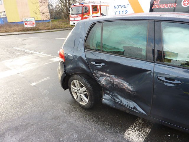 Crash auf der Kreuzung