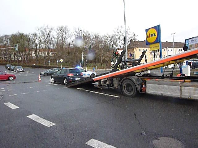 Crash auf der Kreuzung
