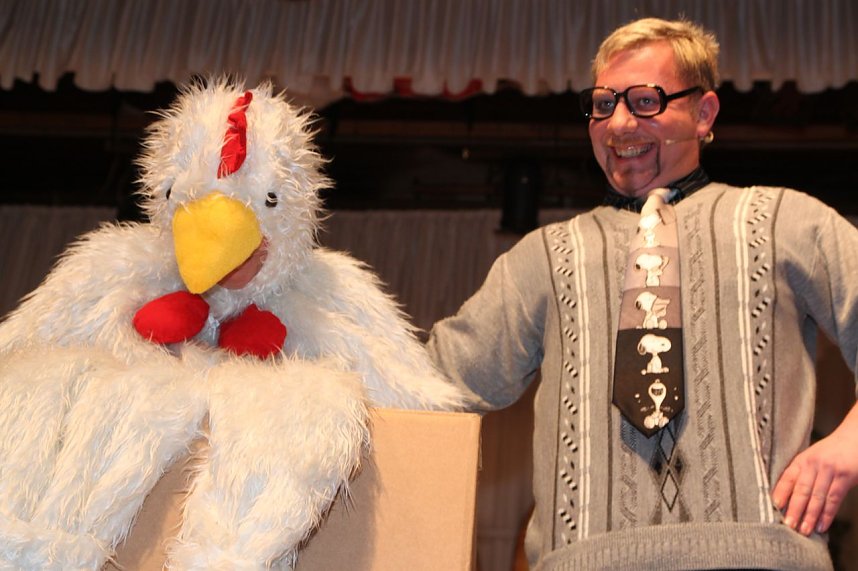 Auftakt in Bleicherode: Bauchredner