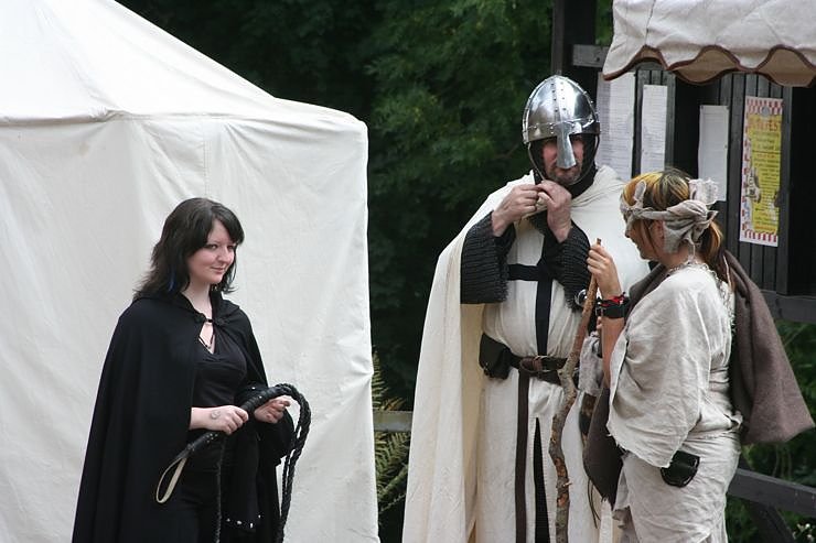 historisches Spektakel auf der Burgruine Hohnstein