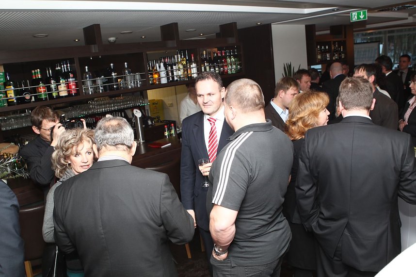 Empfang in der Kalkh&uuml;tte