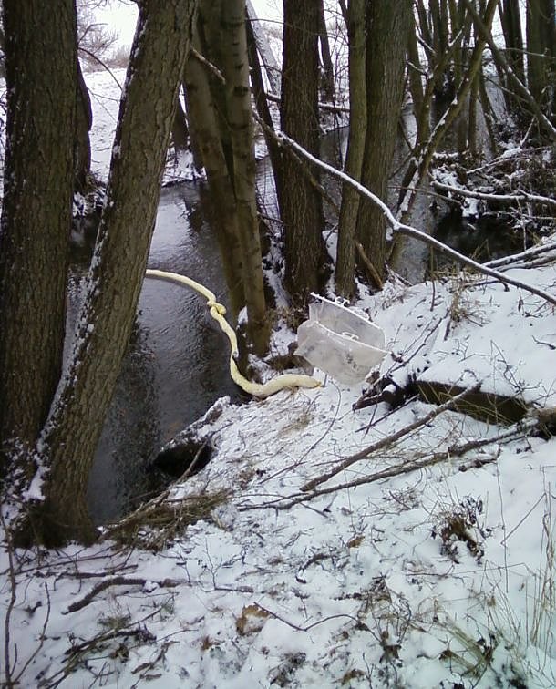 &Ouml;lschl&auml;ngel im Einsatz