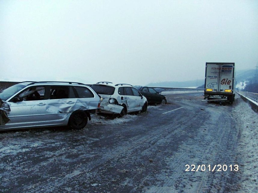 Unfall auf der Autobahn