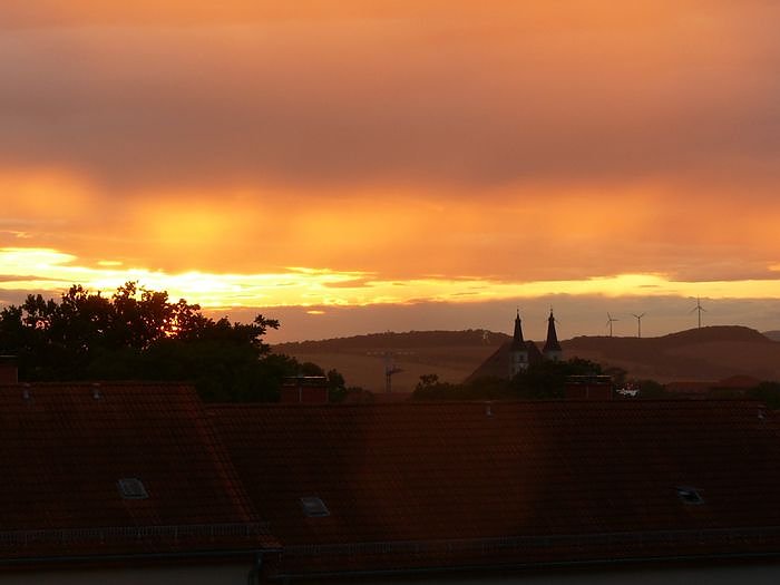Abendhimmel &uuml;ber Nordhausen