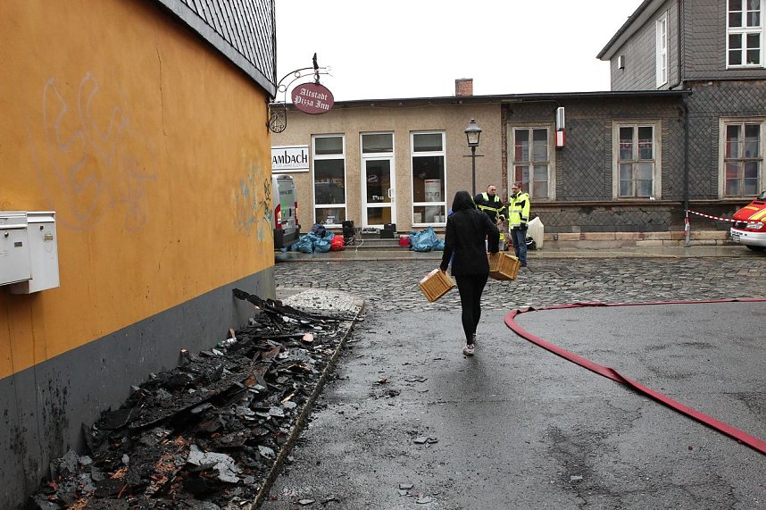 Brand in der Altstadt