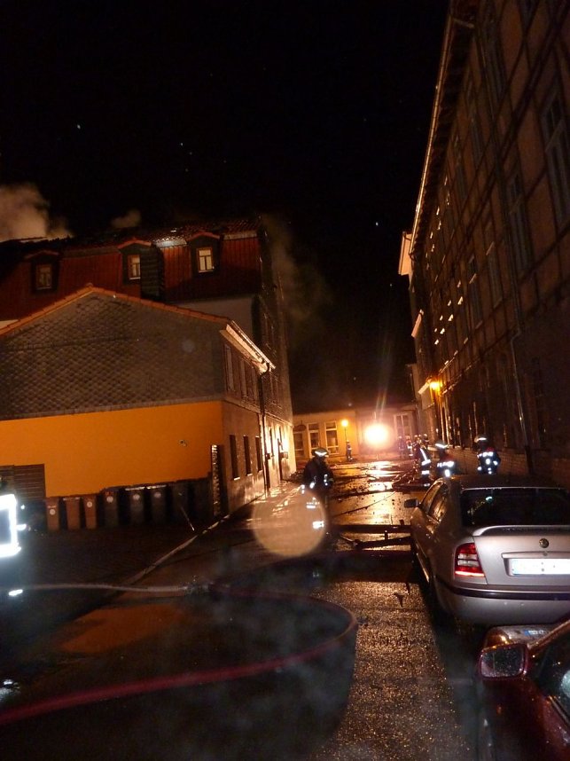 Brand in der Altstadt