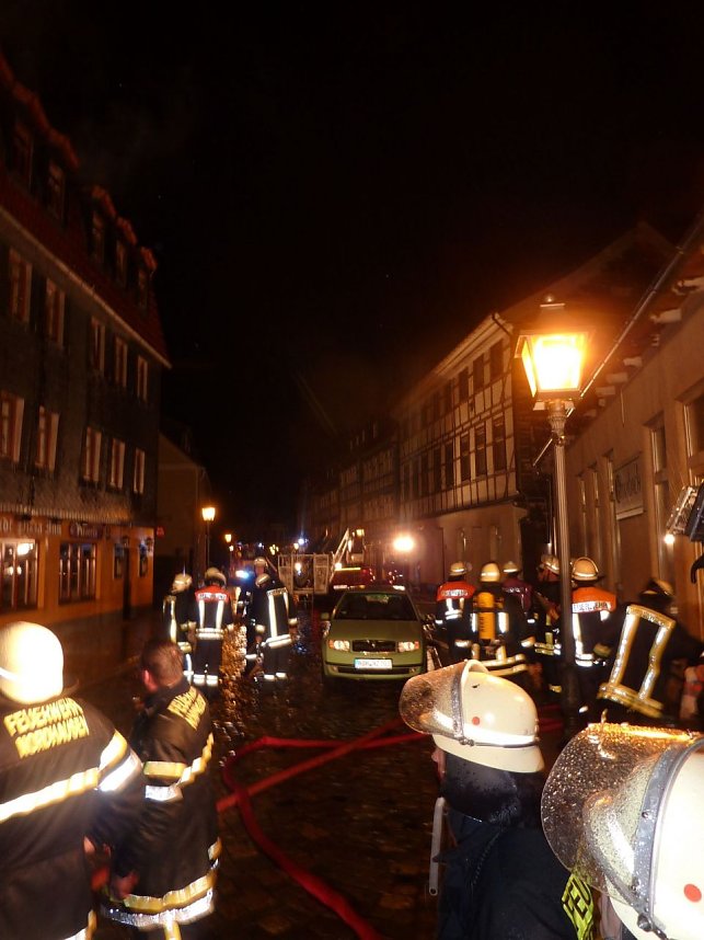 Brand in der Altstadt